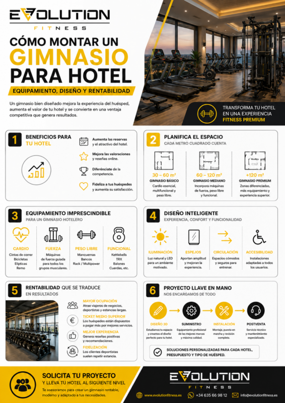 Como montar un gimnasio para hoteles